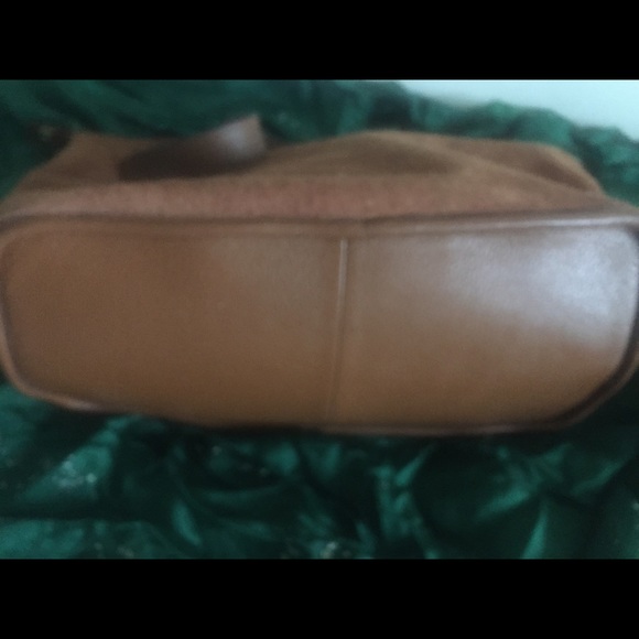 MICHAEL KORS LEATHER REVERSIBLE SUEDE TAN GOLD VNTG SHOULDER SLOUCHY Bag - Picture 6 of 8